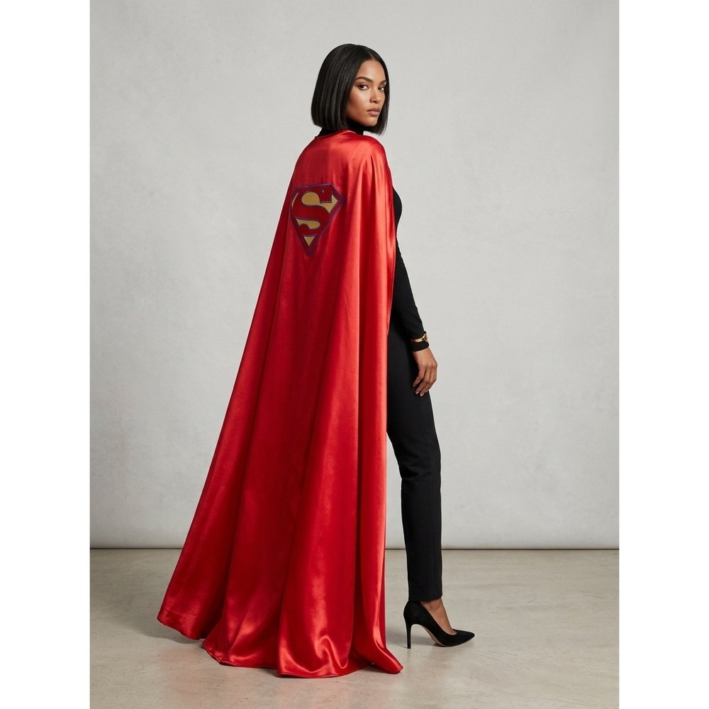 Superman Cape Adult Costume DC Comics Justice League Red Accessory One Size 14+